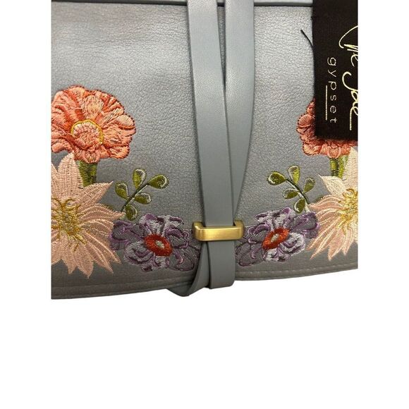 Elle Jae Gypset Painted Desert Crossbody Satchel Purse NWT Embroidered Blue - Picture 4 of 14